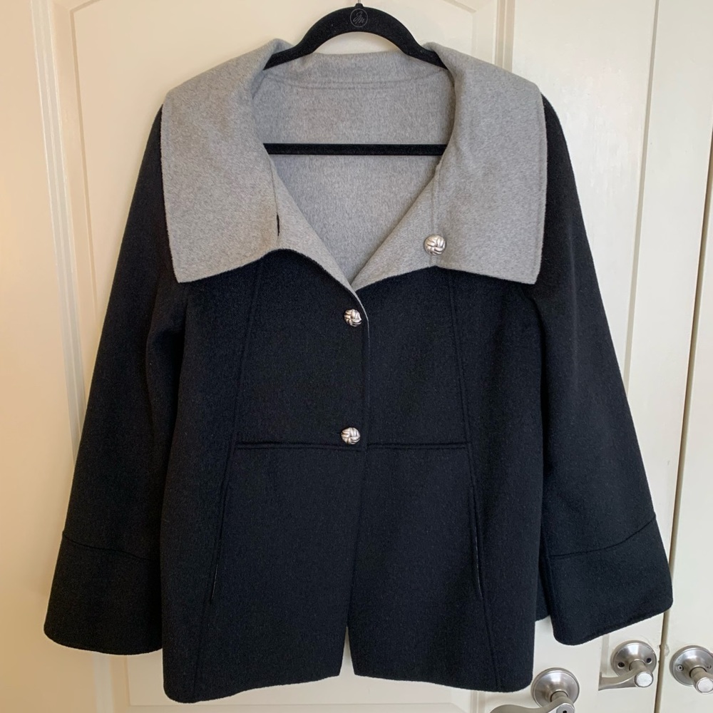 St. John Reversible Button Long Sleeve Jacket - image 1